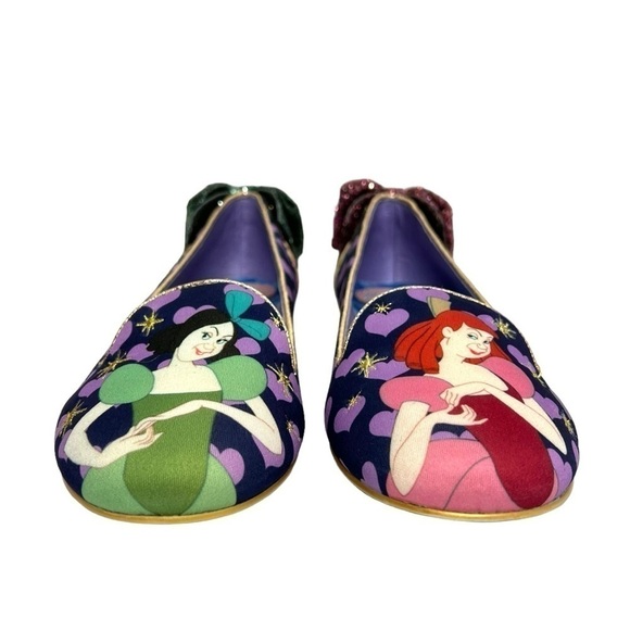 Irregular Choice x Disney Cinderella Ugly Sisters Flats Navy Purple Size 41 NEW - Picture 8 of 16